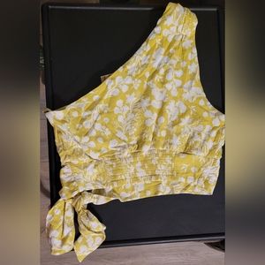 New Free People One Shoulder Crop Top